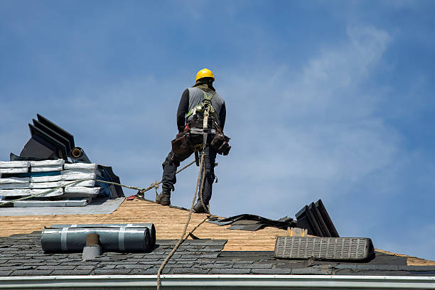 Professional Roofing technician working in Farmington, NY